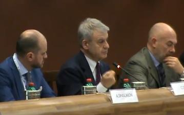 Il Ministro Corrado Clini a Roma il 28 gennaio 2013.