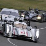 24 Ore di Le Mans 2013 - le R18 e-tron quattro impegnate nei test del 9 giugno (06/2013)