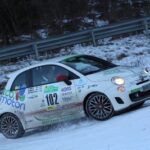 La 500 EcoAbarth a metano di Ecomotori.net trionfa al 1° EcoSnowTrophy